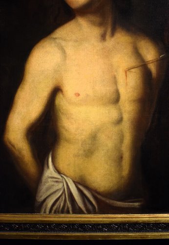 "Saint Sébastien" École de Bologne du XVIIe siècle